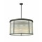 Z-Lite Carnaby Chandelier, 9-Light, 32.25 In.W x 18 In.H, Matte Black/Clear Ribbed 7504P32-MB - alternate 2